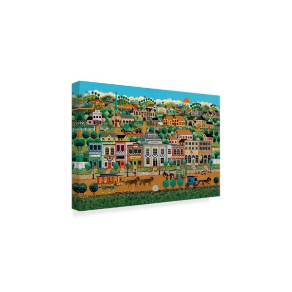 Anthony Kleem 'My Home Town' Canvas Art,12x19